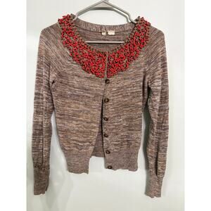 Anthropologie MOTH Embellished Cardigan Sweater – Small